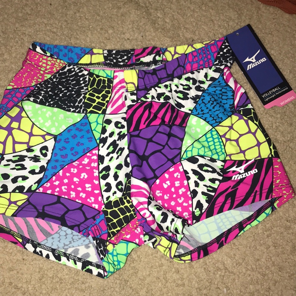 NWT multicolor Mizuno volleyball spandex
